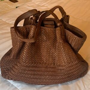 Source Unknown Brown Woven Shoulder Bag